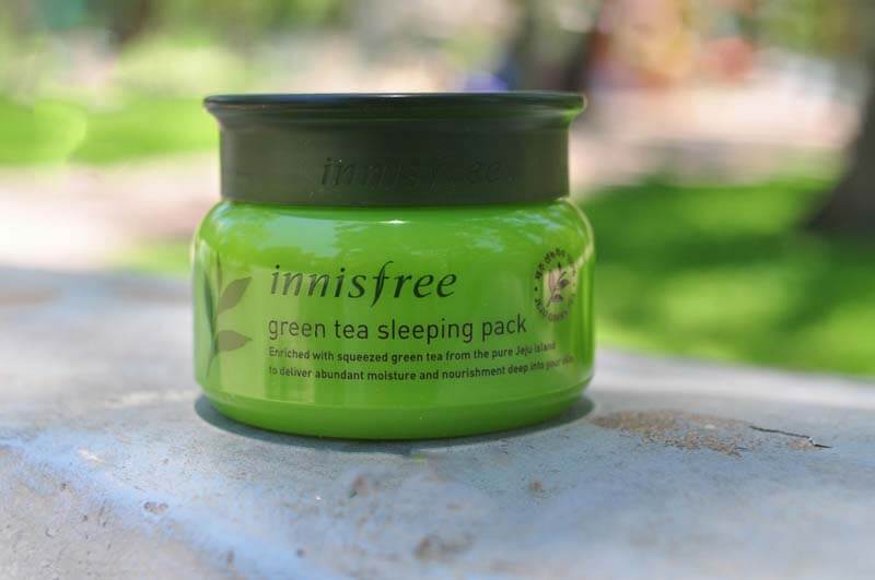 Innisfree Green Tea Sleeping Mask 80ml สลีปปิ้งมาสก์จากน้ำสกัดใบชาเขียวออแกนิคบริสุทธิ์ เติมความชุ่มชื้นให้ผิวได้ตลอดคืน 