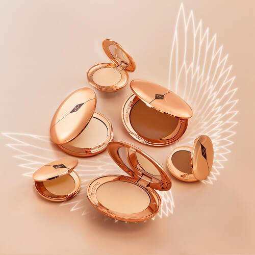 Charlotte Tilbury,Air Brush Flawless Finish Powder,แป้งอัดแข็งไม่ผสมรองพื้น,แป้งพัพ,ชาร์ล็อต ทิลบิวรี่