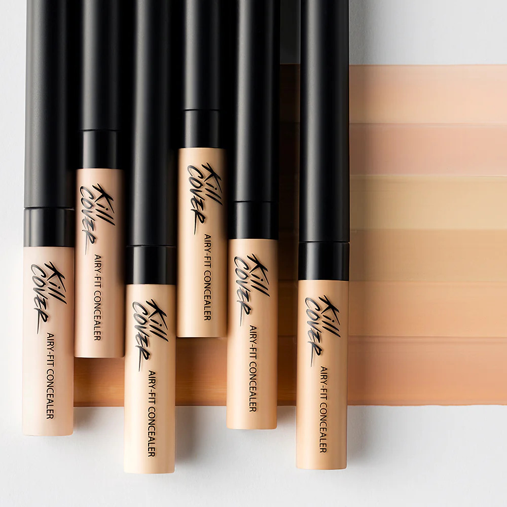 Kill Cover Airy-Fit Concealer #02 (No Box) 3g  คอนซีลเลอร์ ปกปิดแบบ Air Fit เบาสบายผ่านการยึดเกาะแบบบางที่ไม่จับตัวเป็นก้อน เกลี่ยง่าย ติดแน่นสนิท 