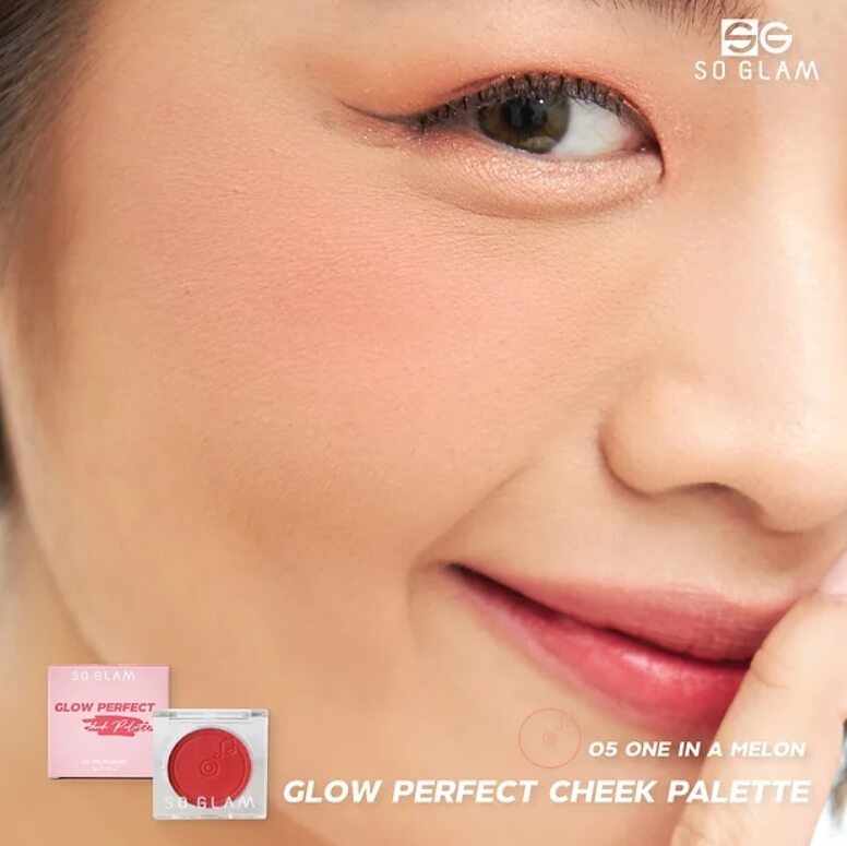 So Glam,So Glam Glow Perfect Cheek Palette,Glow Perfect Cheek Palette, บลัชออนเนื้อ ครีมโมจิ,บลัชเนื้อครีม,บลัชออน