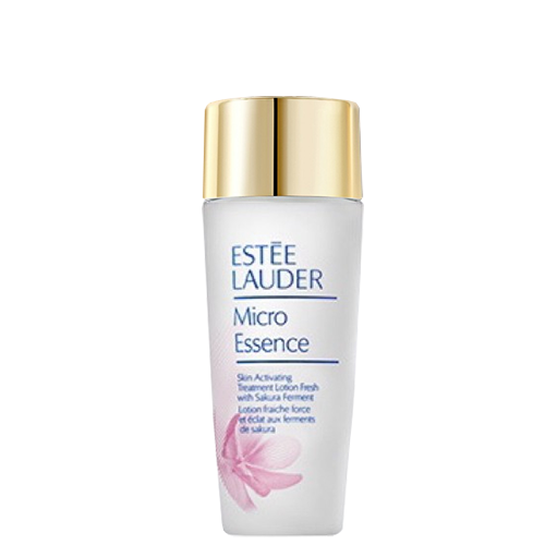 ESTEE LAUDER Micro Essence Skin Activating Treatment Lotion Fresh With Sakura Ferment 30ml เอสเซนส์ในรูปโลชั่น ช่วยเสริมพื้นฐานที่ดีให้ผิว ดูมีสุขภาพดี ปลุกให้ผิวดูเปล่งประกาย อ่อนเยาว์ เผยความเปล่งประกายดุจนางฟ้า